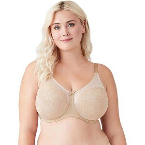 New Wacoal Size 46G Nude 855186 Retro Chic Full Figure Underwire Bra NWT